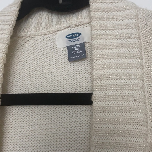 🧵3/$25 - like new old navy girls open cardigan - Picture 3 of 3